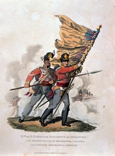 9. oder E Norfolk Infanterieregiment, aus 